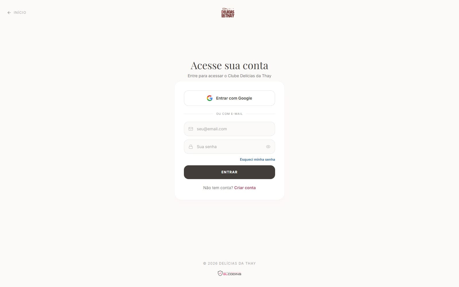 Clube de fidelidade virtual da Delícias da Thay